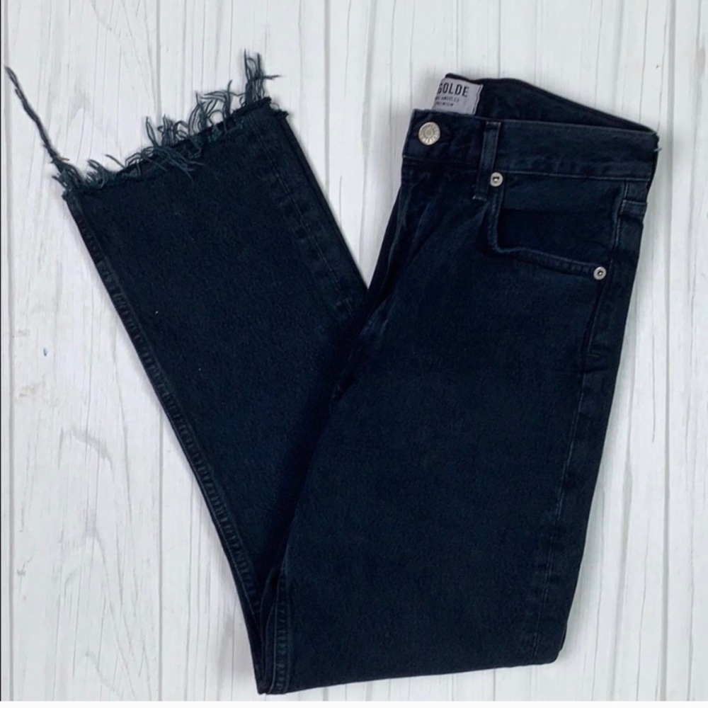 NWT Agolde Riley high rise straight in pledge